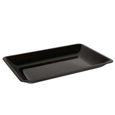 Fineline Settings 3580-BK Black Small Rectangle Tray RC471.BK